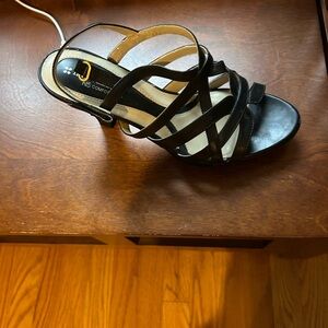 Naturalizer Black Strappy Heels